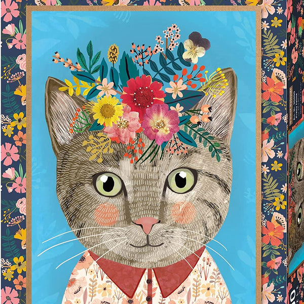 Heye Pretty Feline, Floral Friends Jigsaw Puzzle (1000 Pieces)