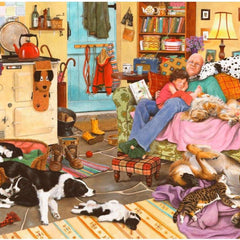 House of Puzzles Dog Tired Jigsaw Puzzle (1000 Pieces)