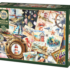 Cobble Hill Seashore Sketchbook Jigsaw Puzzle (1000 Pieces)