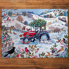 Gibsons Festive Farm Jigsaw Puzzle (1000 Pieces)