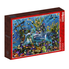 Alipson Dolphins Treasure Ship Jigsaw Puzzle (1000 Pieces)