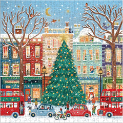 Galison Tinsel City Foil Jigsaw Puzzle (500 Pieces)