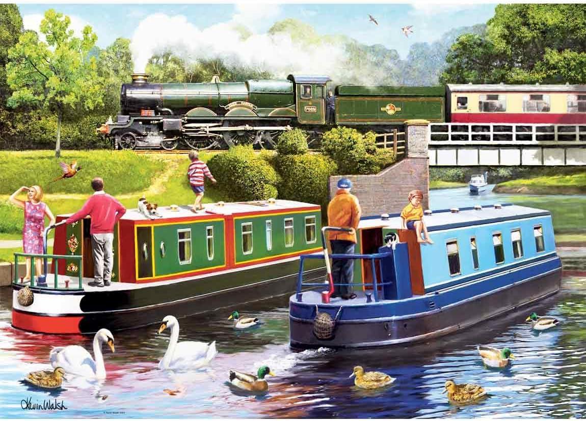 Ravensburger Leisure Days No. 10 A Day on the Canal Jigsaw Puzzle (1000 Pieces) DAMAGED BOX