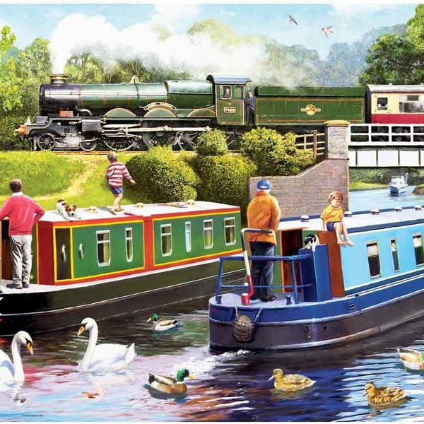 Ravensburger Leisure Days No. 10 A Day on the Canal Jigsaw Puzzle (1000 Pieces) DAMAGED BOX