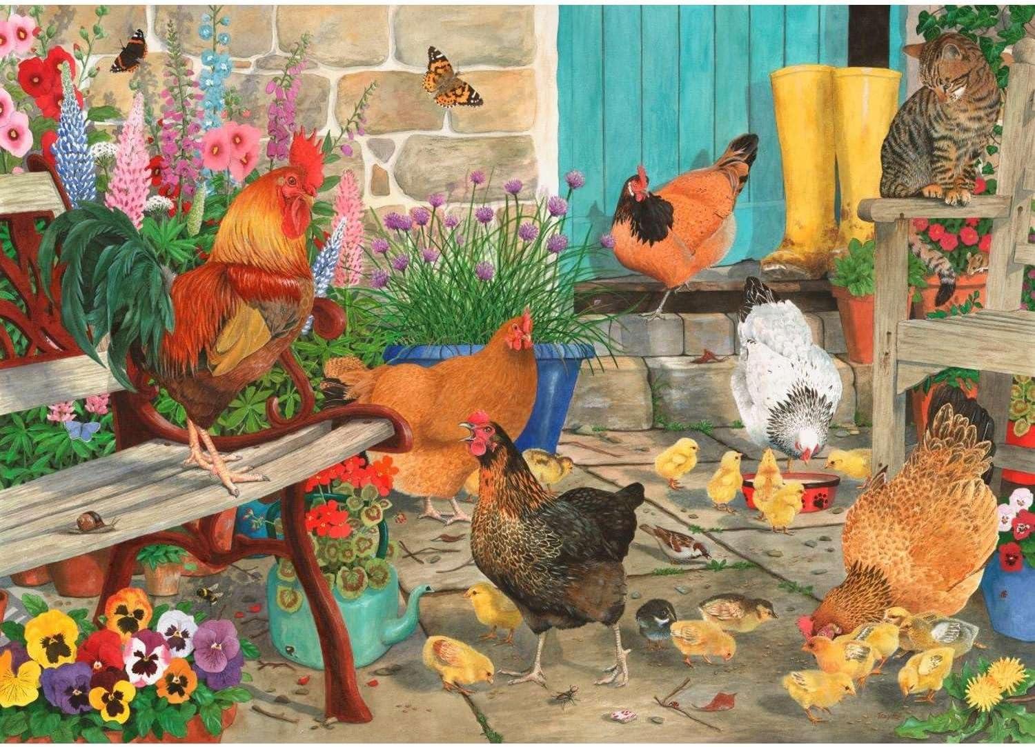 House of Puzzles Hen Pecked Jigsaw Puzzle (1000 Pieces)