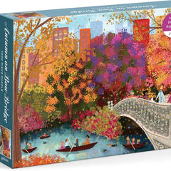 Galison Autumn on Bow Bridge, Joy Laforme Jigsaw Puzzle (1000 Pieces)
