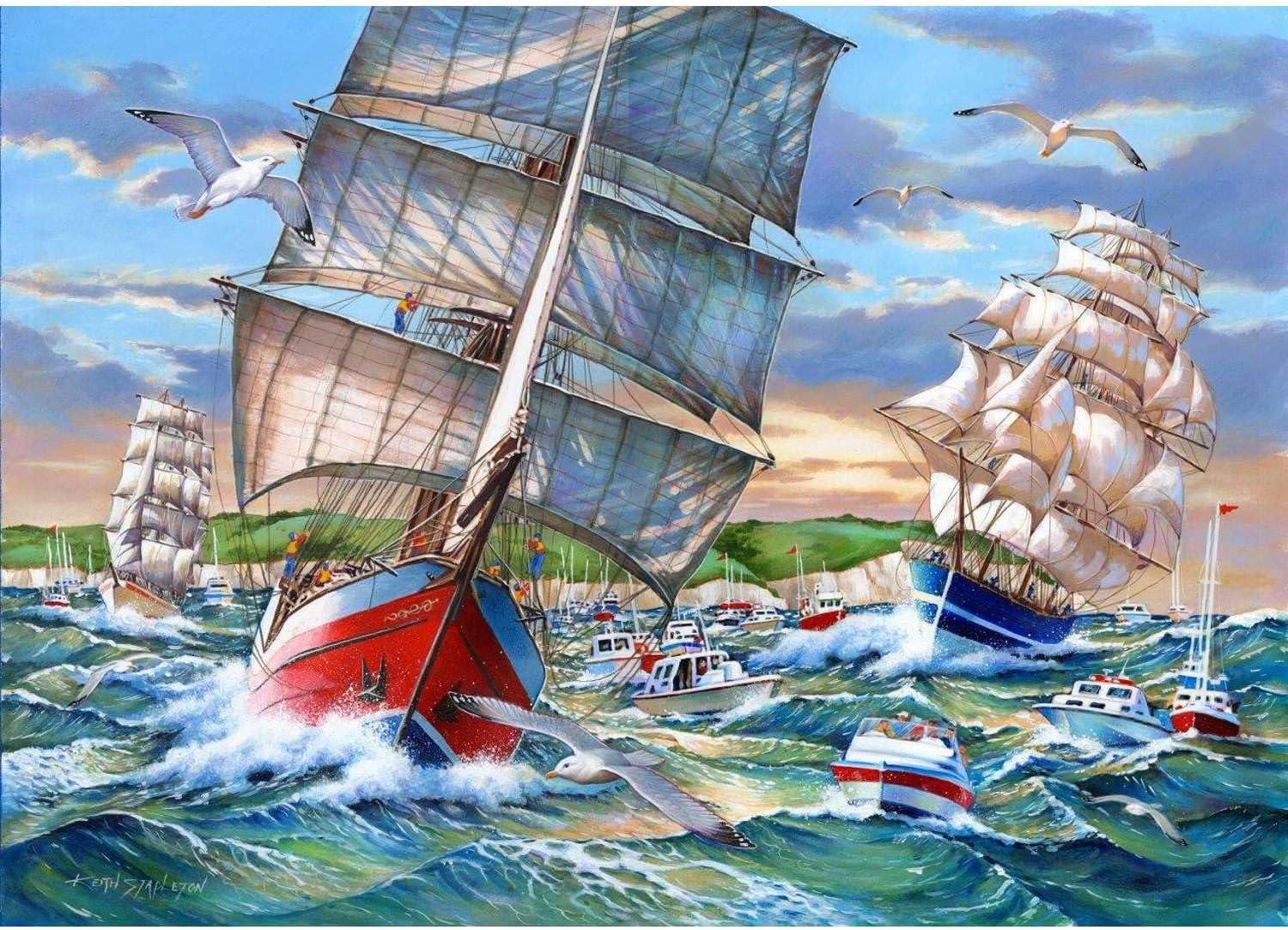House of Puzzles Tall Ships Jigsaw Puzzle (1000 Pieces)