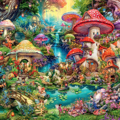 Ravensburger Merry Mushroom Village Jigsaw Puzzle (1000 Pieces) DAMAGED BOX