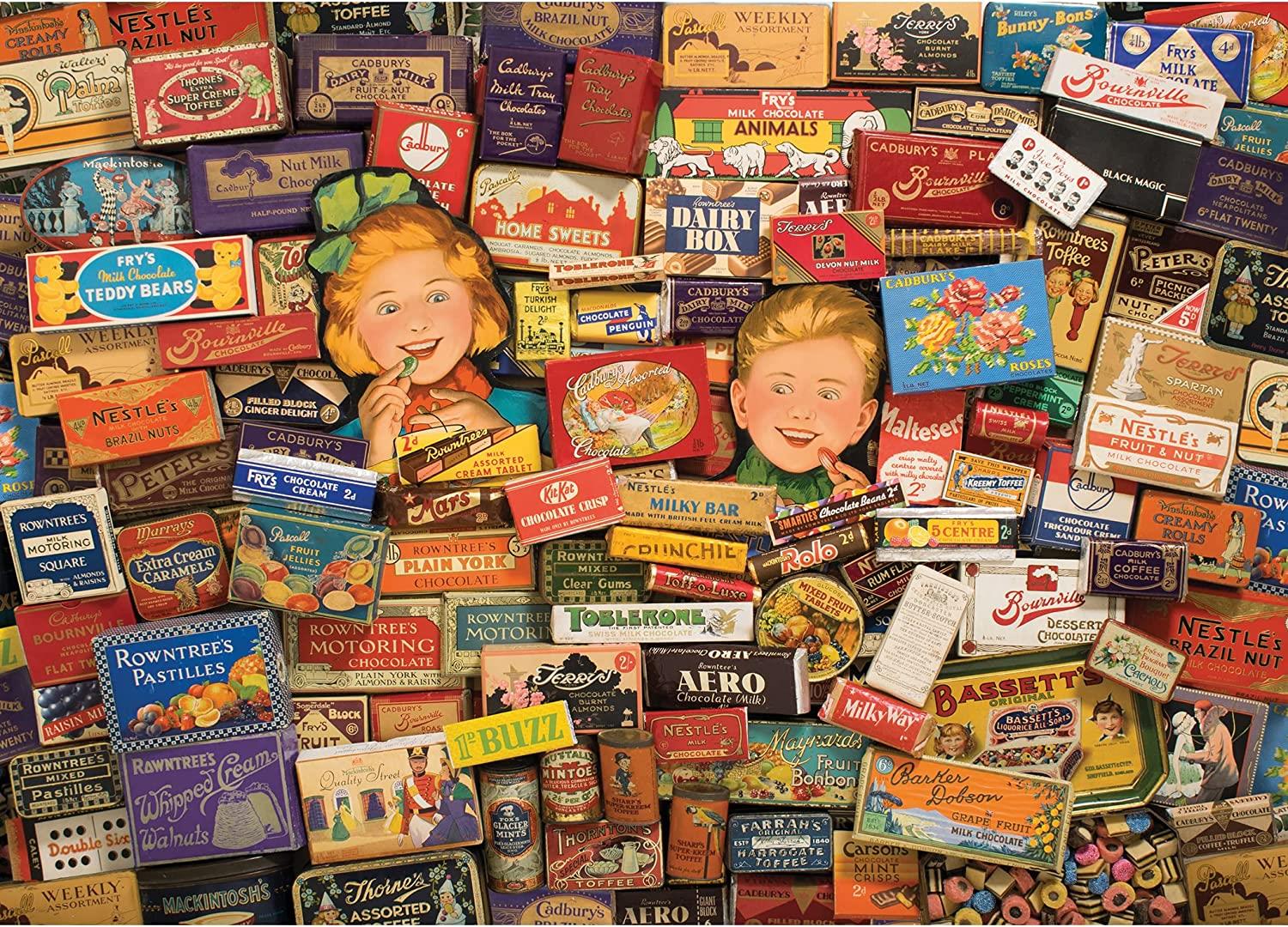 Gibsons Treats That Built Britain Jigsaw Puzzle (1000 Pieces) DAMAGED BOX