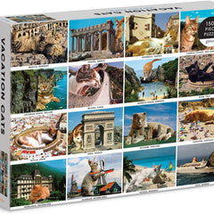Galison Vacation Cats Jigsaw Puzzle (1500 Pieces)