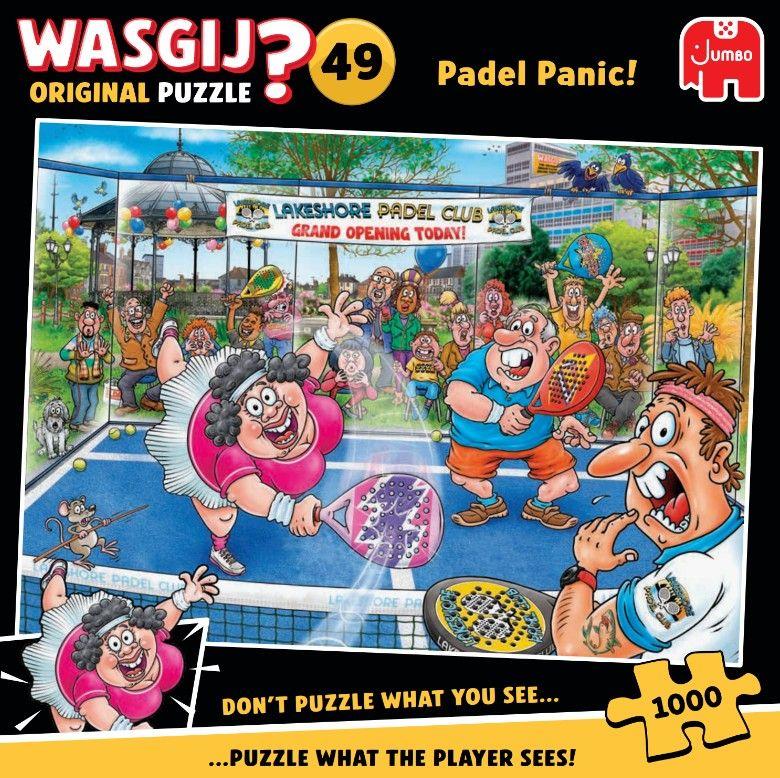 Wasgij Original 49 Padel Panic! Jigsaw Puzzle (1000 Pieces) - due JUNE