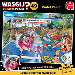 Wasgij Original 49 Padel Panic! Jigsaw Puzzle (1000 Pieces) - due JUNE