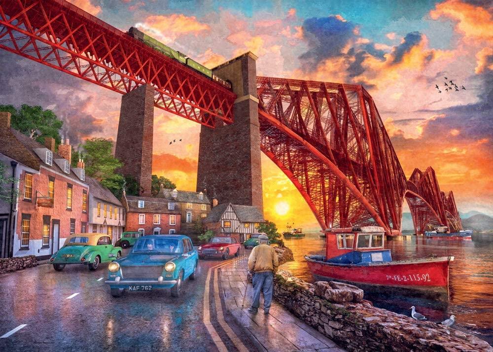 Ravensburger Forth Bridge at Sunset Jigsaw Puzzle (1000 Pieces) DAMAGED BOX