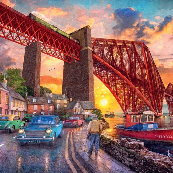 Ravensburger Forth Bridge at Sunset Jigsaw Puzzle (1000 Pieces) DAMAGED BOX