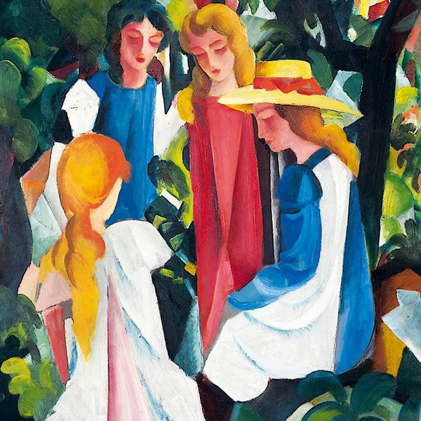 Bluebird Art August Macke - Four Girls, 1913 Jigsaw Puzzle (1000 Pieces)