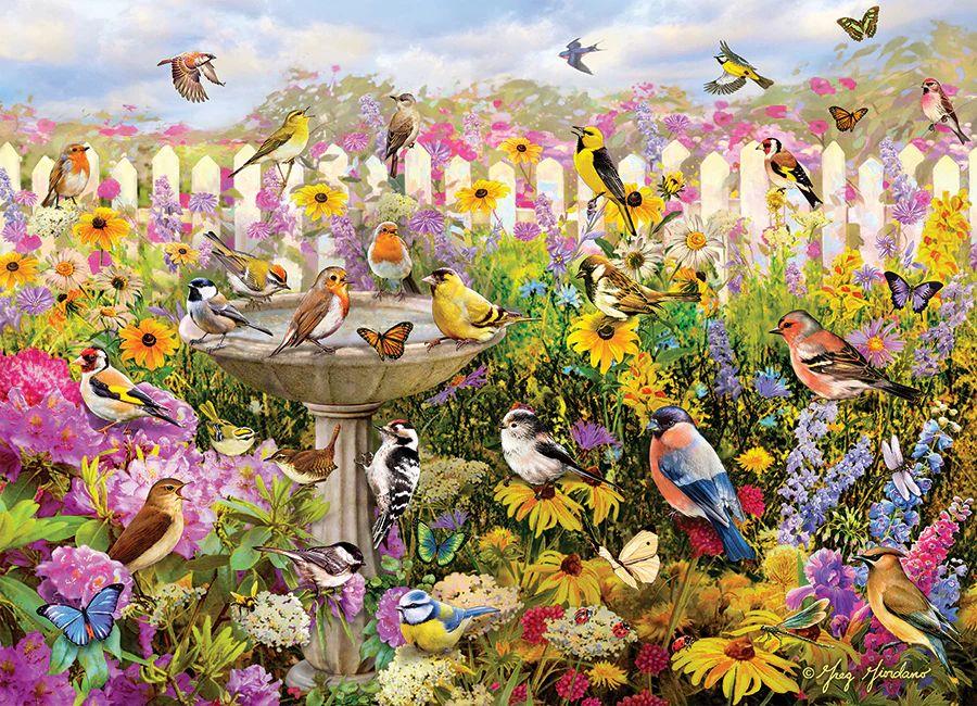 Cobble Hill Backyard Bird Bath Jigsaw Puzzle (1000 Pieces)