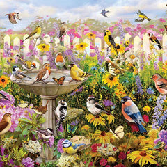 Cobble Hill Backyard Bird Bath Jigsaw Puzzle (1000 Pieces)