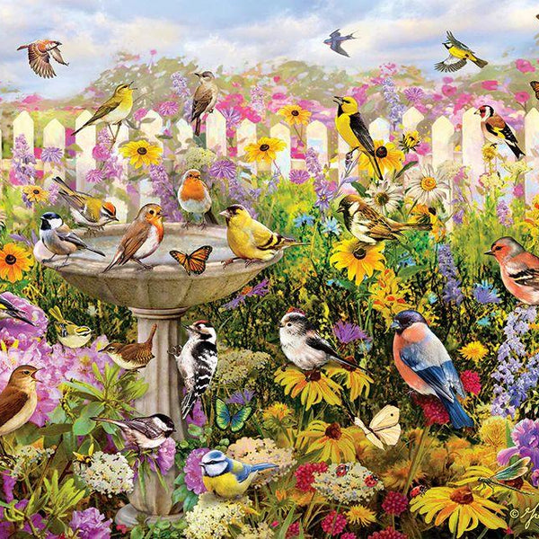 Cobble Hill Backyard Bird Bath Jigsaw Puzzle (1000 Pieces)