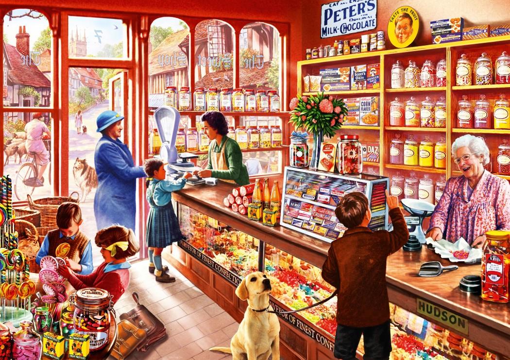 Bluebird Sweetshop Jigsaw Puzzle (1000 Pieces)