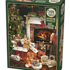 Cobble Hill Christmas Kittens Jigsaw Puzzle (1000 Pieces)