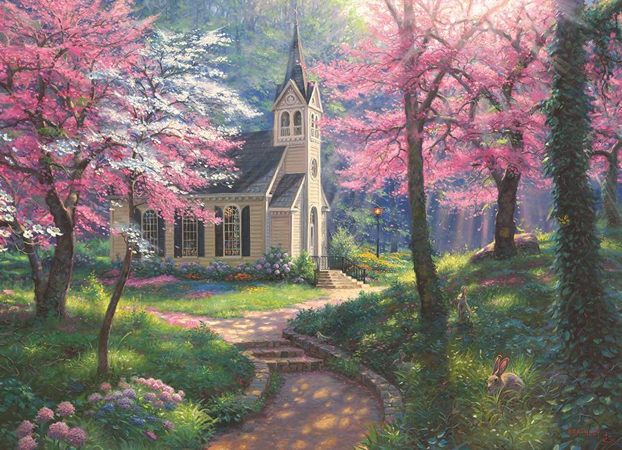 Cobble Hill Spring's Embrace Jigsaw Puzzle (500 XL Pieces)