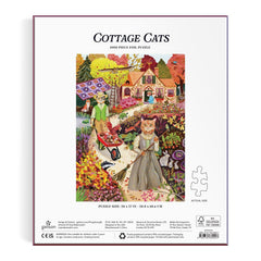 Galison Cottage Cats Foil Jigsaw Puzzle (1000 Pieces)