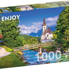 Enjoy Small Church in Ramsau, Germany Jigsaw Puzzle (1000 Pieces)