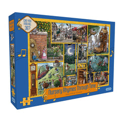 Gibsons Nursery Rhymes Through Time Jigsaw Puzzle (1000 Pieces) DAMAGED BOX