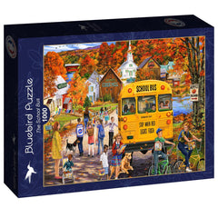 Bluebird The School Bus Jigsaw Puzzle (1000 Pieces)