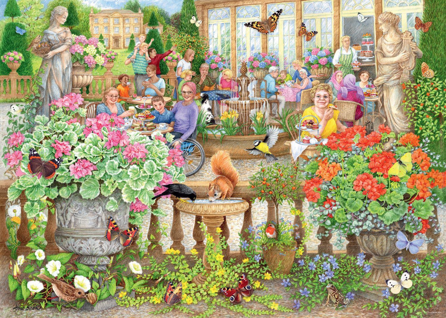 Ravensburger Cosy Cafe No.2, The Orangery Jigsaw Puzzle (1000 Pieces)