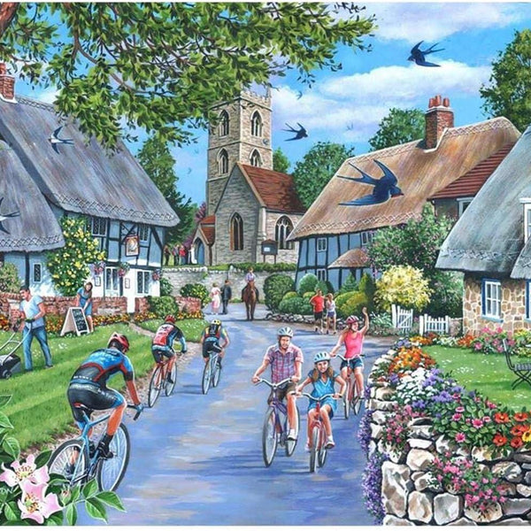 House of Puzzles Sunday Morning - Big Jigsaw Puzzle (500 XL Pieces)