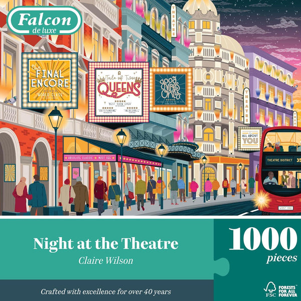Falcon Deluxe Night at the Theatre Jigsaw Puzzle (1000 Pieces)