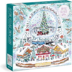 Galison Michael Storrings Alpine Village Snowglobe Foil Jigsaw Puzzle (500 Pieces)