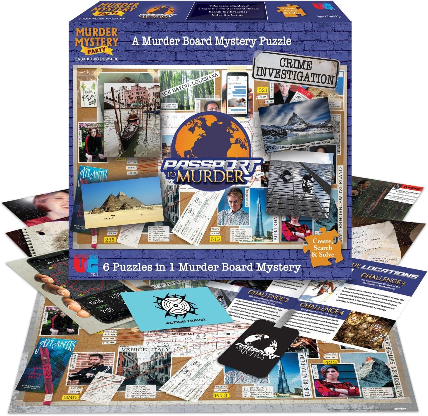 Passport to Murder, Murder Board Mystery Puzzle