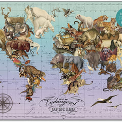 Galison Endangered Species, Wendy Gold Jigsaw Puzzle (1500 Pieces)