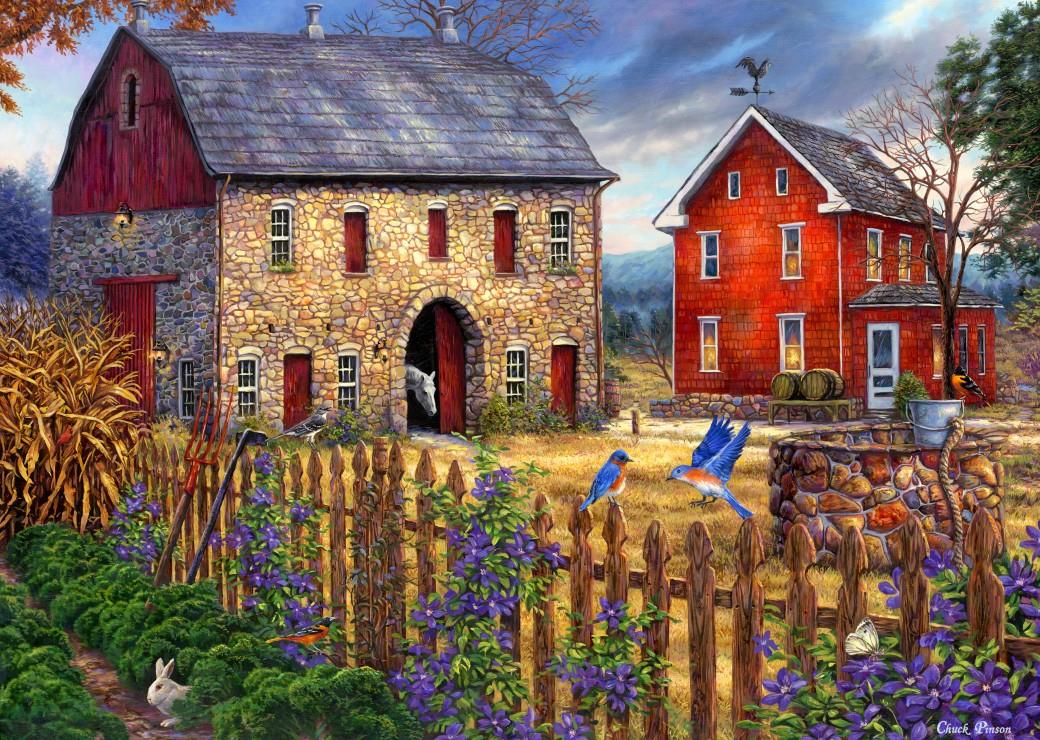 Grafika Chuck Pinson - The Bluebirds' Song Jigsaw Puzzle (500 Pieces)