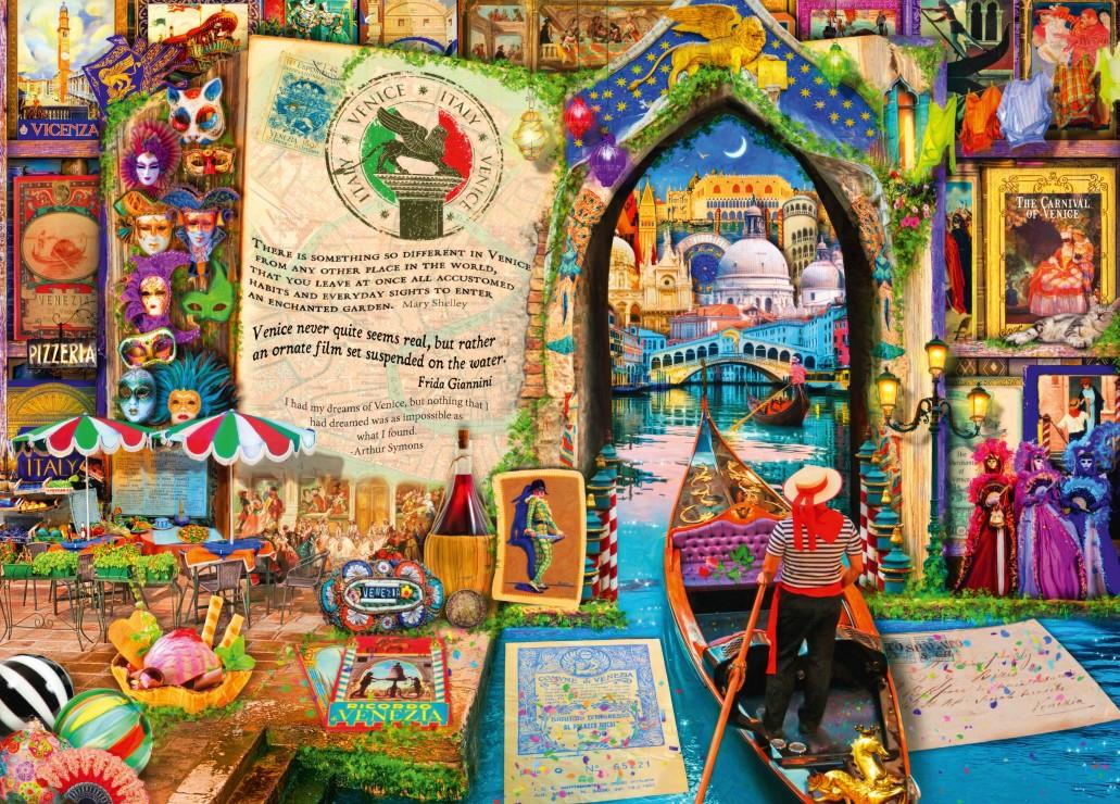 Bluebird Life is an Open Book Venice Jigsaw Puzzle (1500 Pieces)