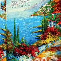 Enjoy Town by the Sea Jigsaw Puzzle (1000 Pieces)