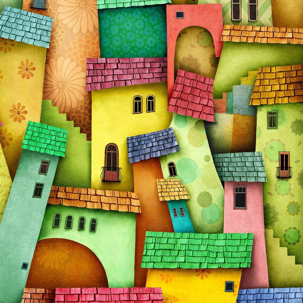 Enjoy Joyful Houses Jigsaw Puzzle (1000 Pieces)
