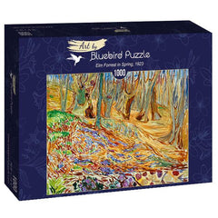 Bluebird Art Munch - Elm Forrest in Spring, 1923 Jigsaw Puzzle (1000 Pieces)