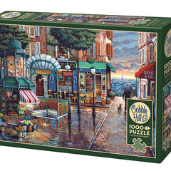 Cobble Hill Rainy Day Stroll Jigsaw Puzzle (1000 Pieces)