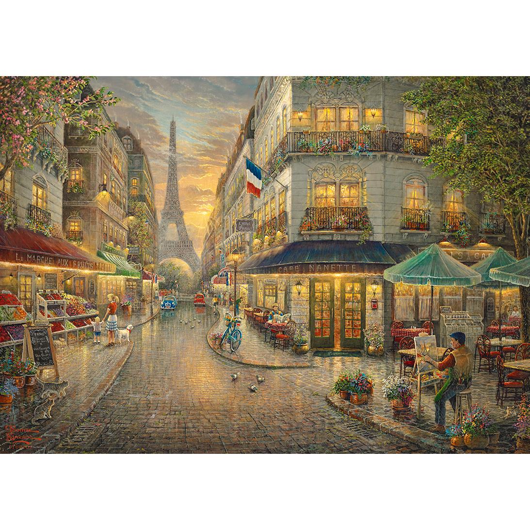 Gibsons Kinkade Paris Cafe Jigsaw Puzzle (1000 Pieces)