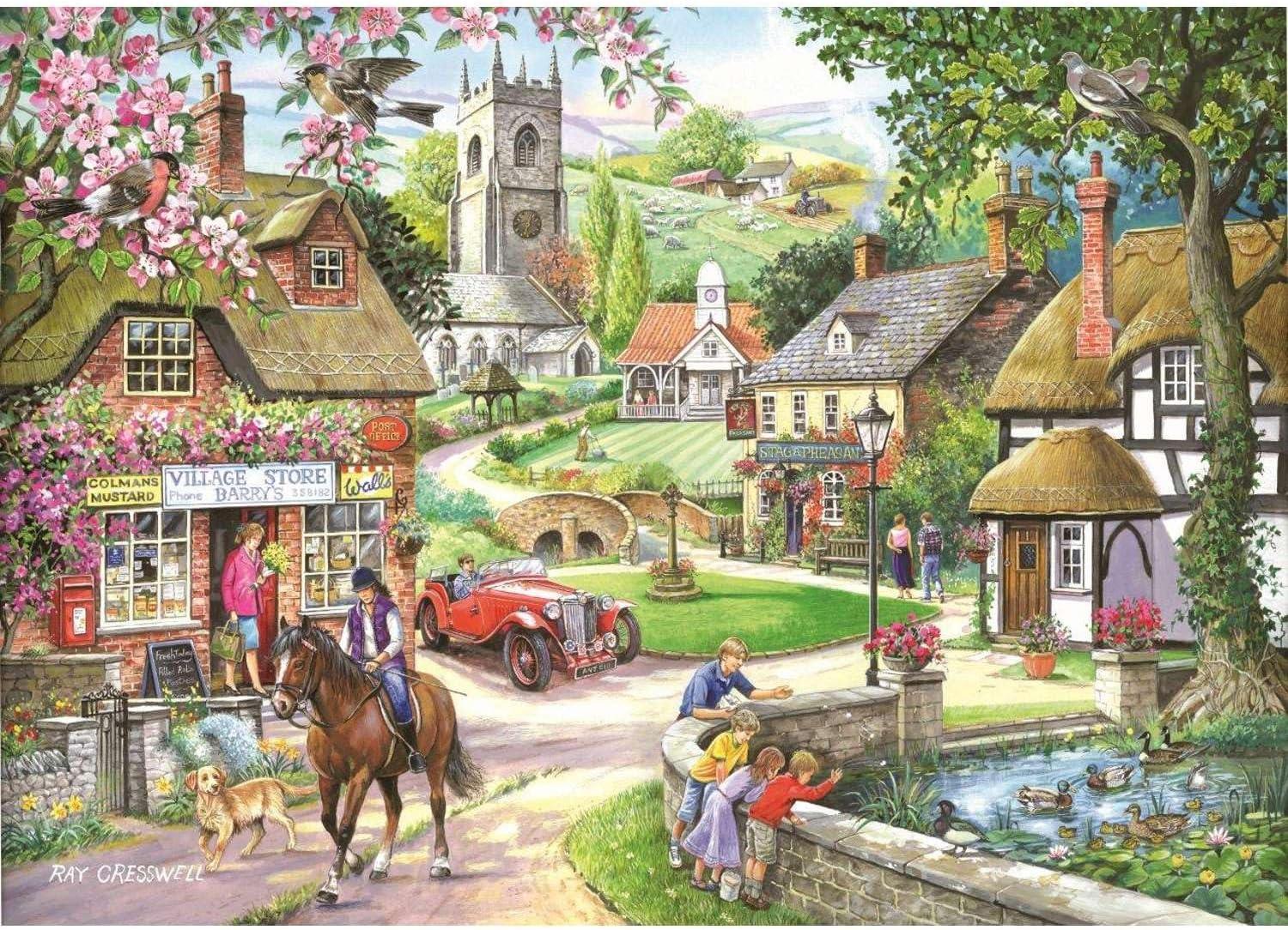 House of Puzzles Feeding The Ducks Jigsaw Puzzle (1000 Pieces)