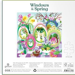 Galison Windows To Spring Foil Jigsaw Puzzle (500 Pieces)