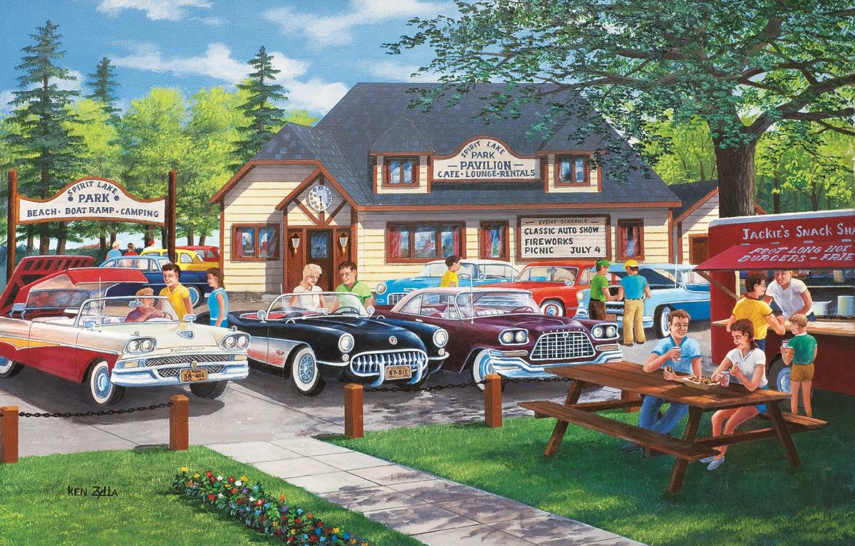 Sunsout The Past Lane - Ken Zylla Jigsaw Puzzle (1000 Pieces)