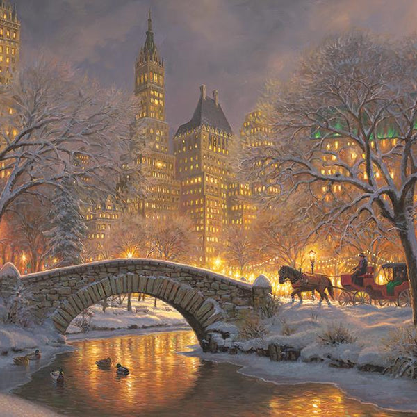 Cobble Hill Winter in the Park Jigsaw Puzzle (500 XL Pieces)