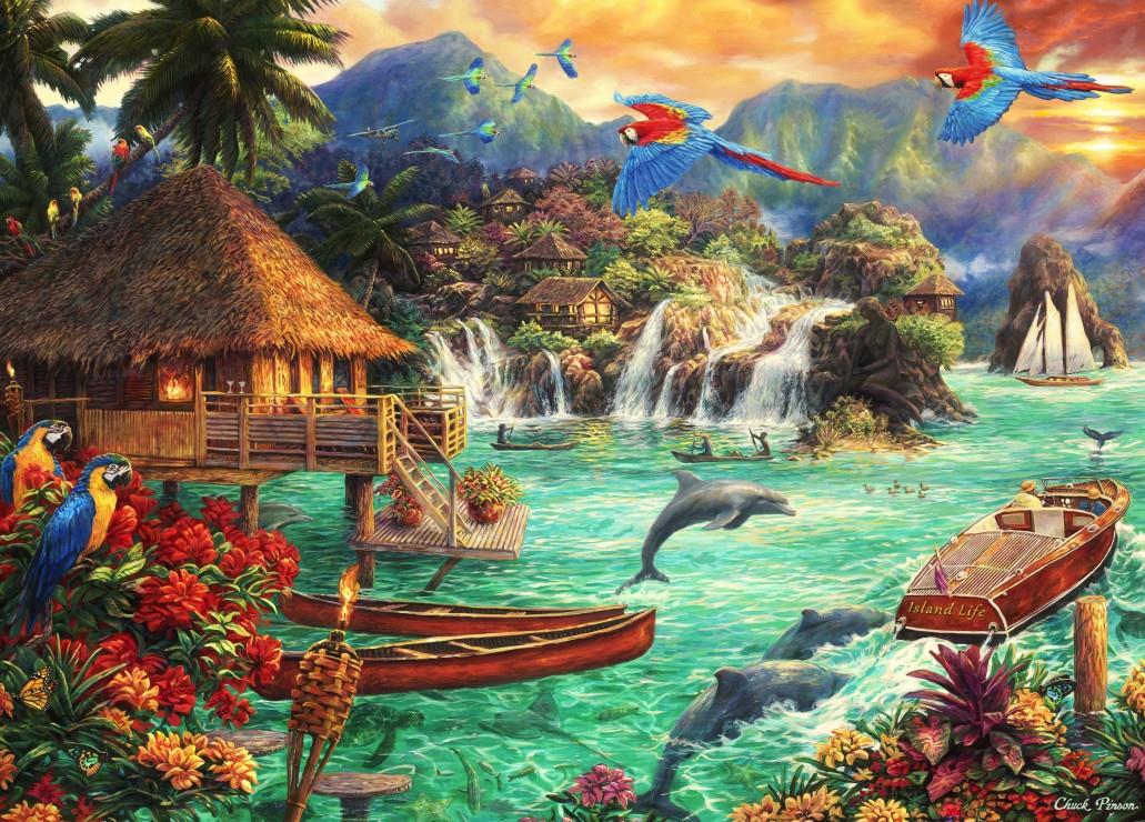 Bluebird Island Life Jigsaw Puzzle (1500 Pieces)