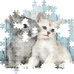 Clementoni Cat & Bunny Jigsaw Puzzle (500 Pieces)
