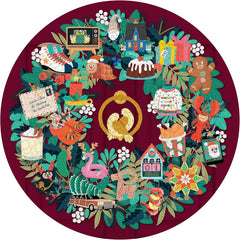Ridleys Christmas Celebrations Circular Jigsaw Puzzle (1000 Pieces)
