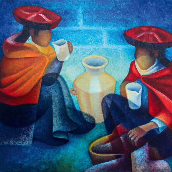 Bluebird Art Louis Toffoli - Les Marchandes (Perou) Jigsaw Puzzle (1000 Pieces)
